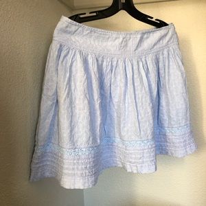 Gap Baby Blue Cotton Skirt